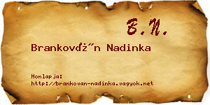 Brankován Nadinka névjegykártya